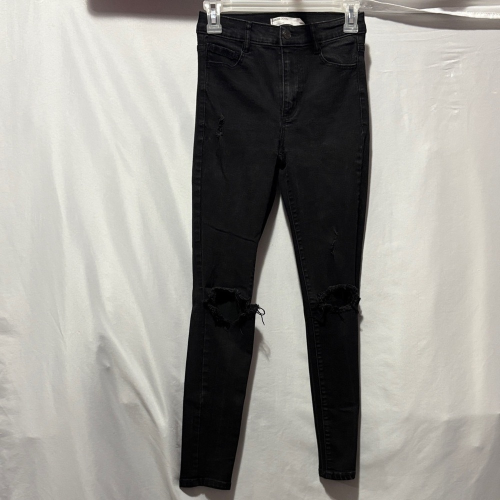 Garage Black Ripped Skinny Jeans